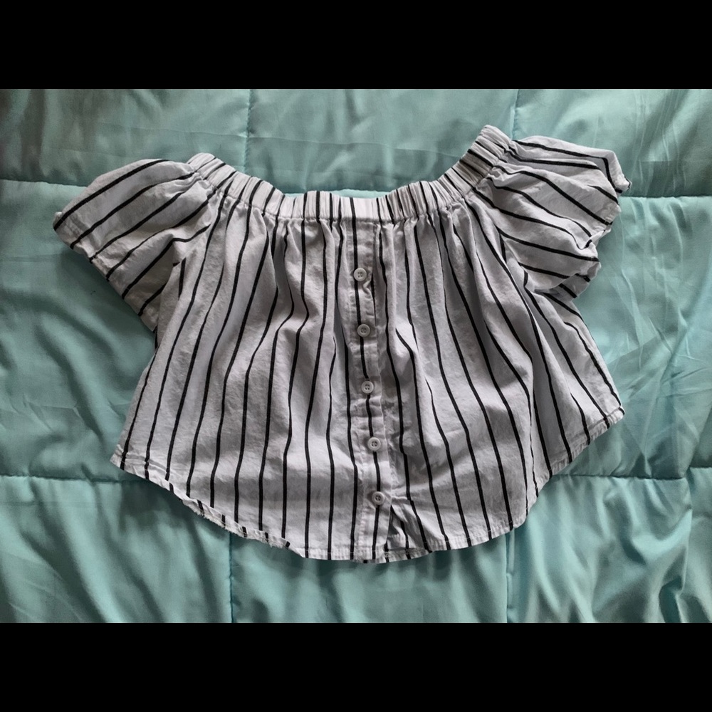 Off the shoulder crop top